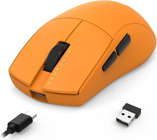 Redragon King Ultra Ασύρματο Gaming Ποντίκι 30000 DPI Πορτοκαλί