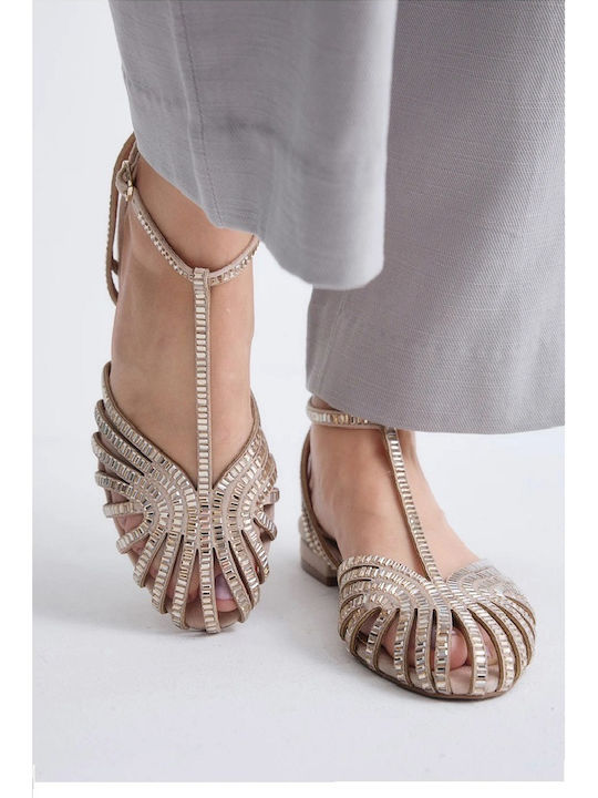 Women's Flat Sandals Beige W4700831143H