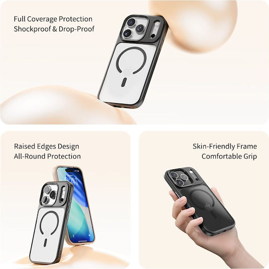 Rock Guard Series Back Cover Plastic / Silicone Transparent (iPhone 17 Pro)
