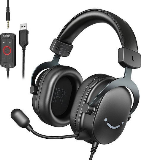Fifine H9 Über Ohr Gaming-Headset mit Konnektivität 3,5 mm / USB für Nintendo Switch / PC / PS4 / PS5 / XBOX