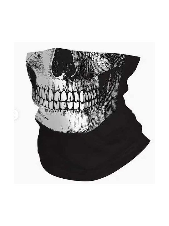 Skull Αθλητικό Full Face Μαύρο