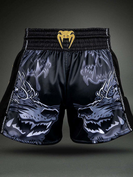 Σορτσάκια Muay Thai Venum Wolf Atak Muay Thai Shorts Black Grey