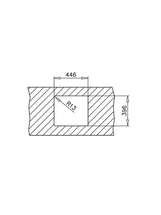 Teka Be Linea RS15 45.40 Υποκαθήμενος Νεροχύτης Inox Σατινέ Μ49xΠ44cm Ασημί