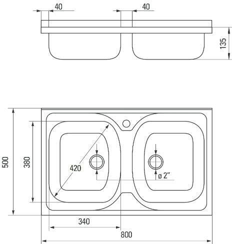 Deante Chiuvetă Încastrabilă Inox Satinat cu Baterie M50xL50cm Gri