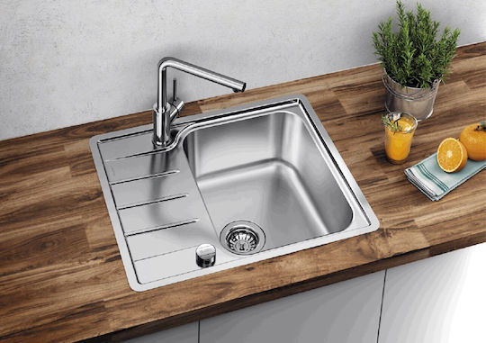 Blanco 525114 Drop-In Inox Brushed Μ60.5xΠ50cm Gray
