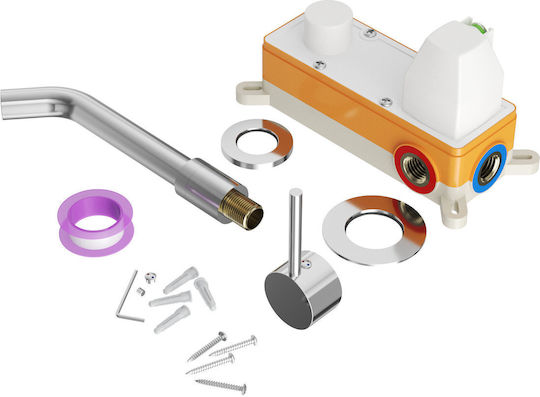 Granitan Set De Mixere Și Guriță Încorporate Pentru Lavabo Argintiu 5905036622231 Granitan Set De Mixere Și Guriță Încorporate Pentru Lavabo Argintiu 5905036622231