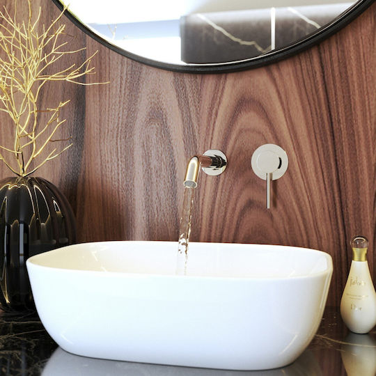 Granitan Granitan Eingebaute Wasserhähne Set Für Waschbecken Silber 5905036622231