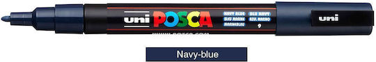 Posca Pc-3m Permanent Marker Navy Blue 1Stück