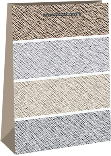 Justnote Χάρτινη Τσάντα για Δώρο Καφέ 33x12x26εκ. 12τμχ