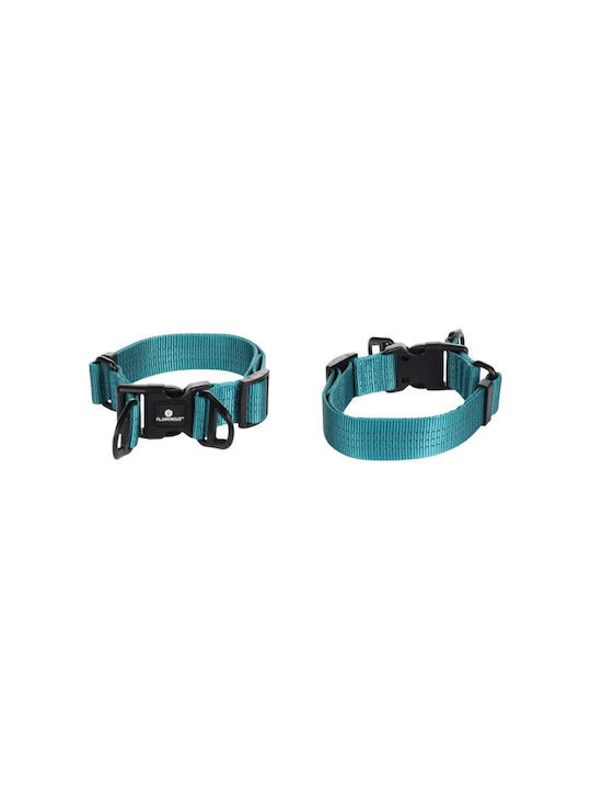 Flamingo Dog Collar Zorba Turquoise XLarge 55-75cm 38mm