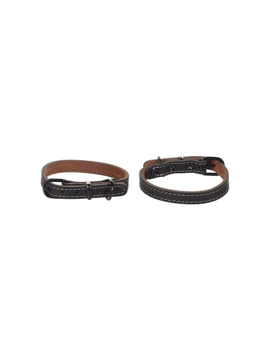 Flamingo Κολάρο Σκύλου Collar Montana Leather Black Xl 47.5-58cm X 28mm