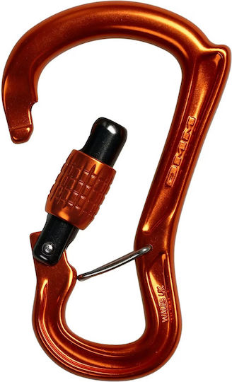 Kletterkarabiner DMM Ceros Schraubkarabiner Orange