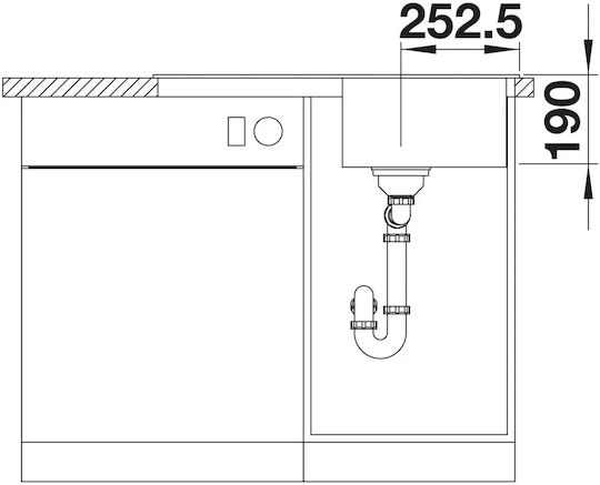 Blanco 522203 Ένθετος από Συνθετικό Γρανίτη με Μπαταρία Μ78xΠ50cm Λευκός Blanco 522203 Ένθετος από Συνθετικό Γρανίτη με Μπαταρία Μ78xΠ50cm Λευκός