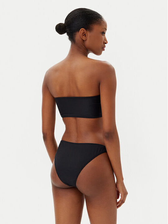 Trägerloses Bikinioberteil Schwarz