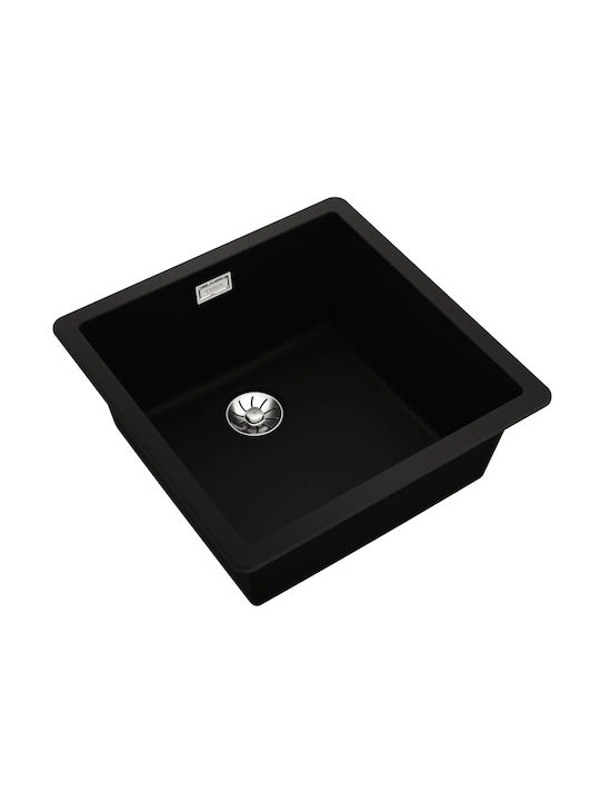 Teka Radea R10 40.40 M-TG 115230048 Drop-In Spüle aus Verbundgranulat B45.6xT45.6cm Carbon Black