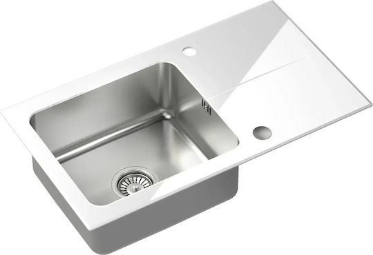 Steiner Drop-In Küchenspüle Ecke Inox M35xB35cm Graue