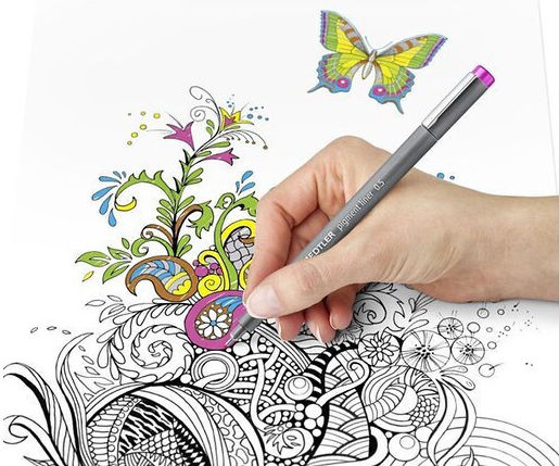 Staedtler Pigment Liner Маркер За Чертане Червен 0.5mm