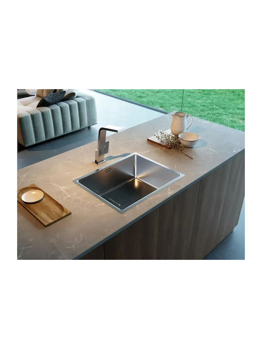 Teka FlexLinea RS15 50.40 Fortinox 115000062 Drop-In Sink Inox Satin W54xD44cm Silver
