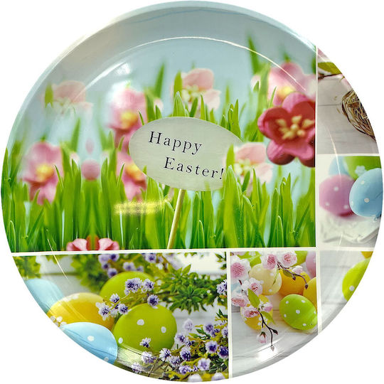 Large Round Easter Tray Ø35cm Bunny's 932146 Random Design Selection 1pc 73-2126