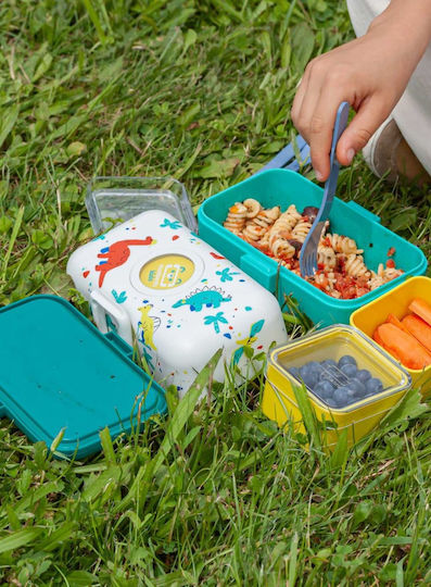 Monbento Tresor Plastik Kinder Lebensmittelbehälter Dinosaurier Blau