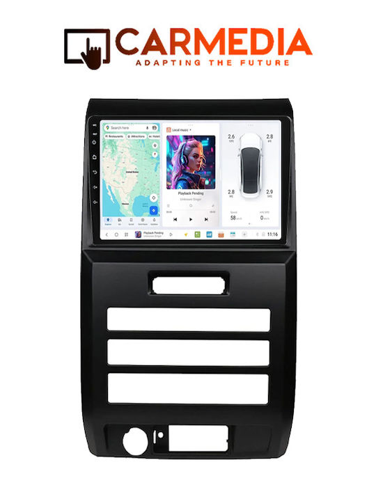 Carmedia Car Audio System for Ford Raptor 2004-2014 (Bluetooth/USB/WiFi/GPS/Apple-Carplay/Android-Auto) with Touch Screen 9"
