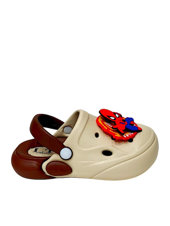 Kids Beach Clogs Beige LT-6009-BEIGE