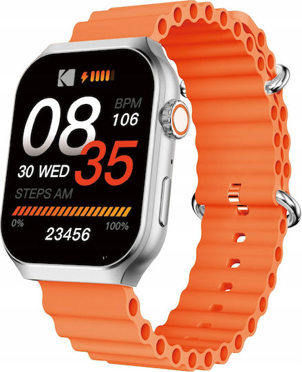 Kodak Sw-7210 Smartwatch mit Herzfrequenzsensor (Orange)