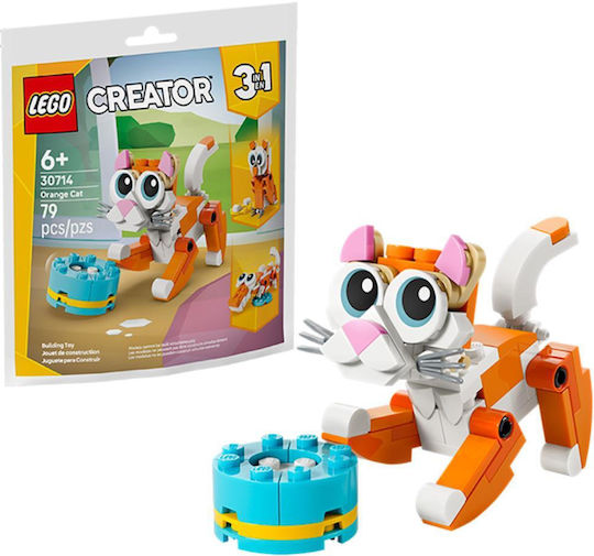 LEGO Creator 3 în 1 Pisică Portocalie pentru 6+ Ani 79 Bucăți