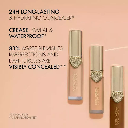 Long-lasting Dolce&gabbana Flawless Everlast Concealer Shade 06 Light Yellow Undertones Volume Ml 11