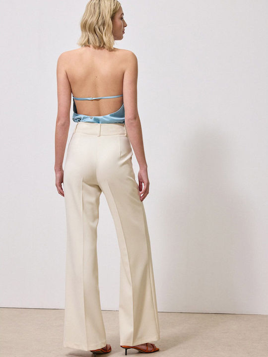 Women's High Rise Pantaloons in Loose Fit Vanilla