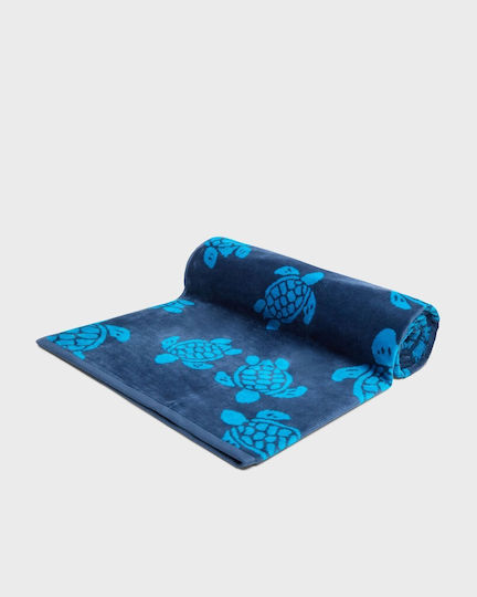 Vilebrequin Cotton Blue Beach Towel