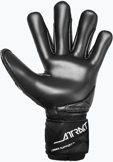 Reusch Infinity Finger Support Goalkeeper Gloves Adults Black