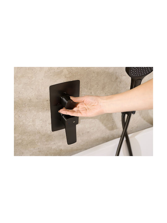 KFA Built-in Faucet Mixer for Shower Black 5907571452854