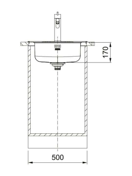 Franke Einbau-Küchenspüle Inox M50.9xP50.9cm Graue