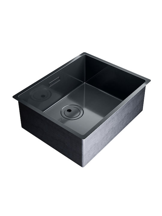 Globalo Undermount Kitchen Sink Inox L44xW54cm Gray