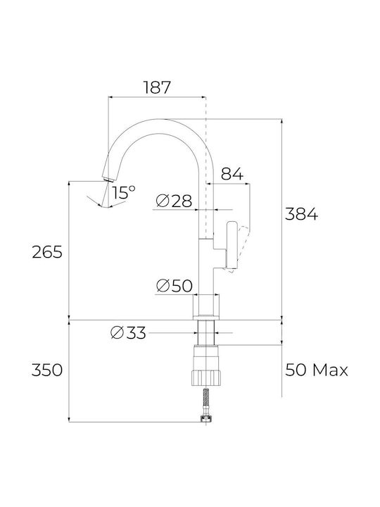Teka Oval 915 Baterie Chiuvetă Bucătărie Bancă Neagră