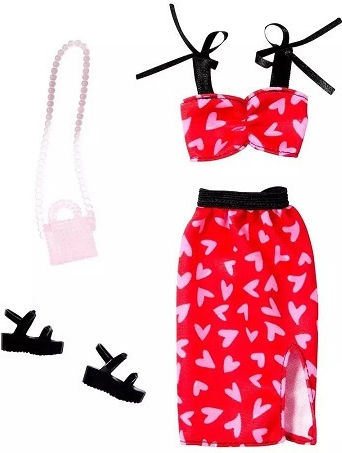 Barbie Fashion Clothes for Dolls Evening Outfits for 3+ Years (Various Designs) 1pc