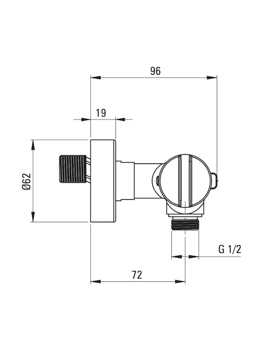 Deante Shower Column with Mixer Silver