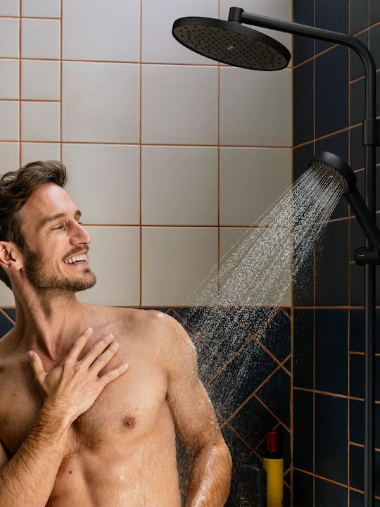 Hansgrohe Στήλη Ντουζ χωρίς Μπαταρία Μαύρη