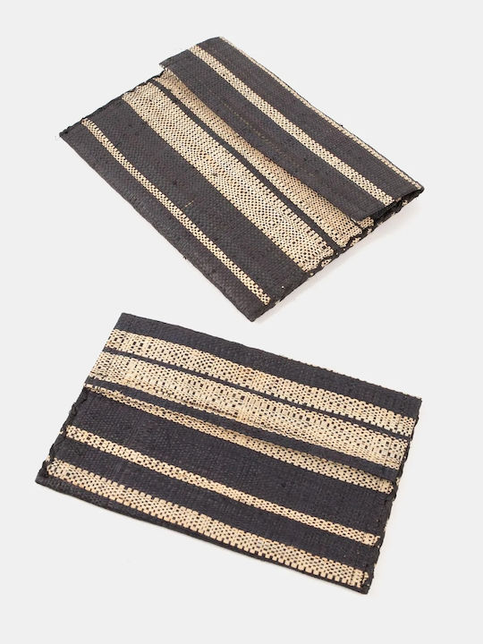 Raffia Large Ψάθινος Γυναικείος Φάκελος Πολύχρωμος