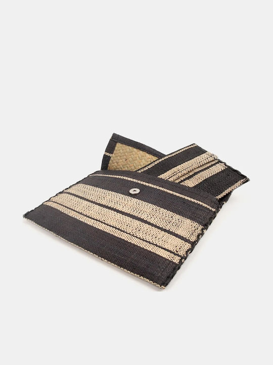Raffia Large Ψάθινος Γυναικείος Φάκελος Πολύχρωμος