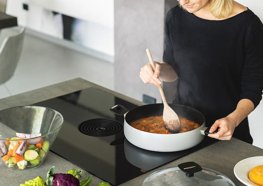 Moneta Pan Mit Deckel aus Aluminium mit Steinbeschichtung 28cm