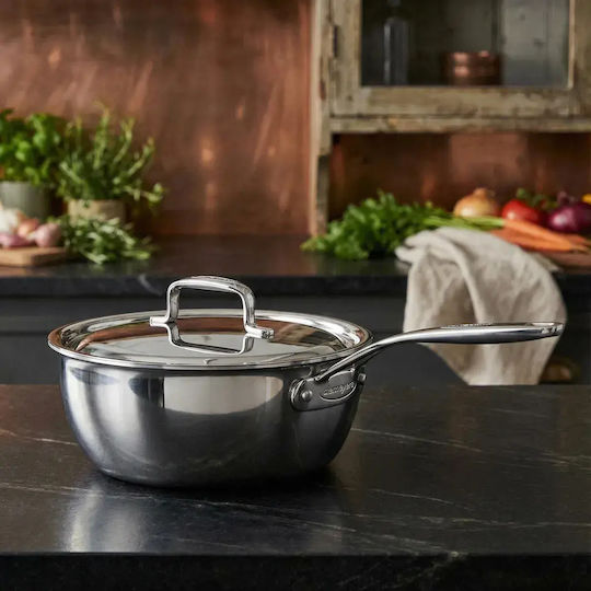 Demeyere Stainless Steel Saute Pan with Lid 24cm