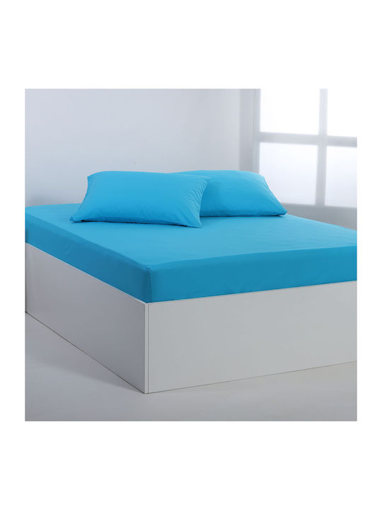 Silk Fashion Чаршаф Единично 165x267см. River Blue