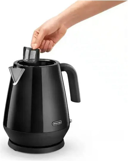 De'Longhi Eclettica Чайник 1.7л 2000W Черен