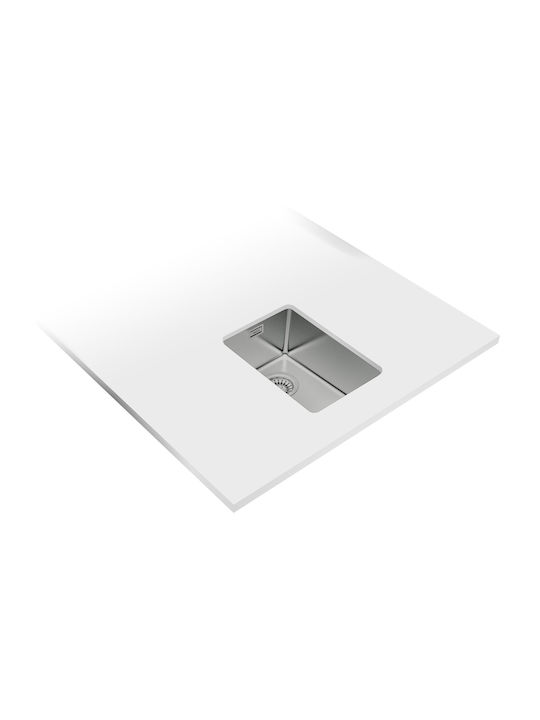 Teka Linea Rs15 Υποκαθήμενος Νεροχύτης Inox Μ44xΠ31cm Γκρι