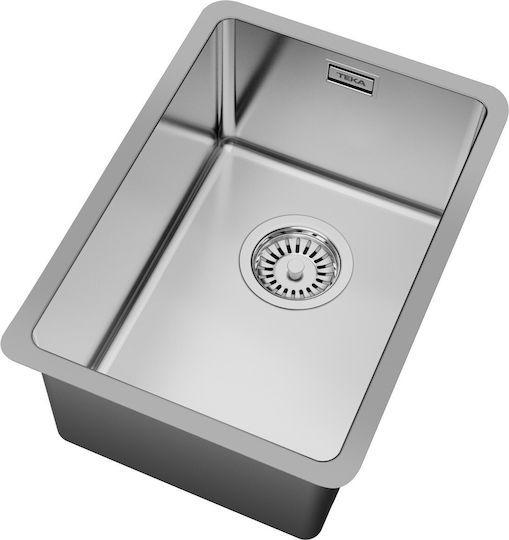 Teka Linea Rs15 Υποκαθήμενος Νεροχύτης Inox Μ44xΠ31cm Γκρι