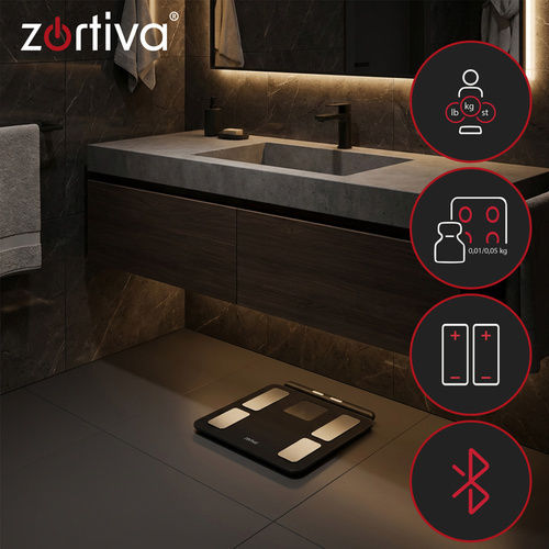 Iso Trade Smart Bathroom Scale 180kg Black