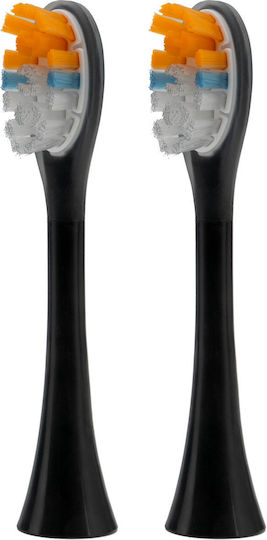 Original Götze & Jensen Ast955 Asth957 Toothbrush Head 2 Pcs Plaque Cleaning