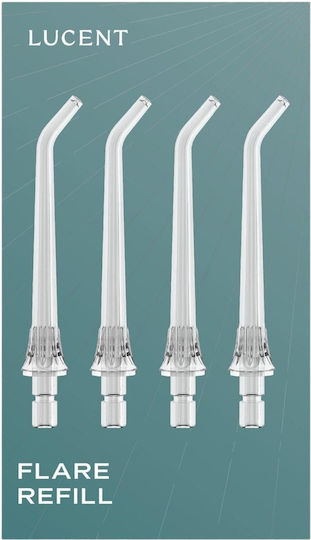 Original Replacement Tip Be Lucent Irrigator Flare Nozzles 4 Pcs Cleaning Hard-to-reach Areas